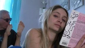 Angie reading a novel (HD)