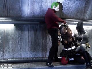 Naughty - Harley Quinn Fucked By Joker & Batman