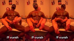 heavenlyxp feet jacks off big bbc ace hardz on flourish fetish