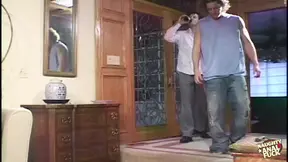 Crazy fashion model trio - She looks amazing while swallowing cock