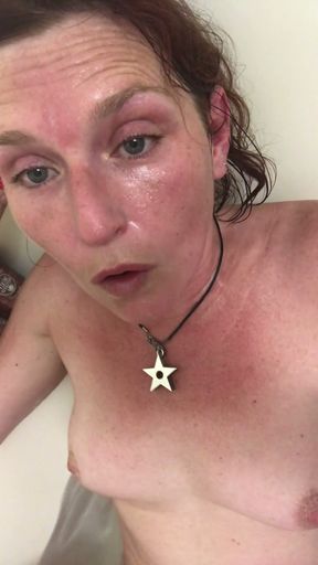 In the bath and enjoying the last orgasm of my month long stay in America with 545lb sexy as fuck UncleM0therFucker   Clip 2