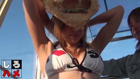 Tempestuous Brunette&#039;s Uncaged Japanese Delight Al fresco