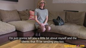 Fake Agent UK - Blonde Susan Turns a Quick Casting Into Hardcore Blowjob, Spanking & Doggy Office Fun