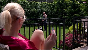Caught with the Gardener &ndash_ Husband Joins for Double Anal &amp_ Facial