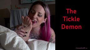 The Tickle Demon - Lady Lazarus And Antickl Succubus Femme Fatale Male Foot Worship And Tickling Male Feet MOBILE