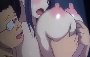 Anime sex two milf and one old men