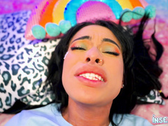 INSERTED Ava Valentina's cum-back