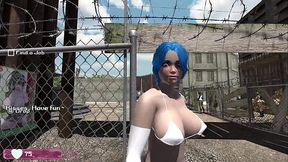 Futanari lesbo hentai game: Bitch Land #2 Tutorial
