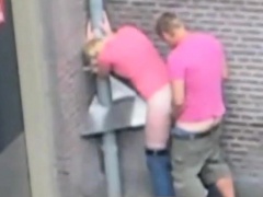 People having sex on the street (The Netherlands).