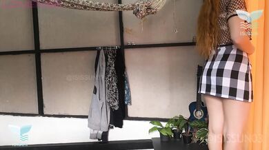 Friend stares while I cum for my ex and then joins in on camera