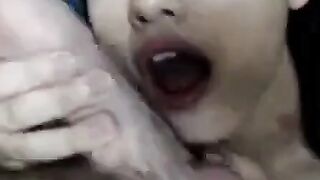 Asian Lingerie Model Shows Off Her Skills In A Sensual POV Blowjob