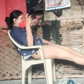 Desi Village girl caught watching porn and doing masterbating