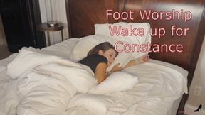 Wake Up Foot Worship For Constance - Blue Toenails Wrinkled Soles Toe Sucking Foot Licking Foot Gagging Foot Fetish Foot Play Sole Licking Bare Feet SD