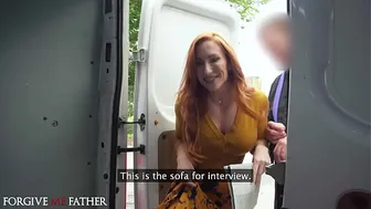 Forgive Me Father - Innocent widow redhead MILF first time with big dick hardcore sex public pick up