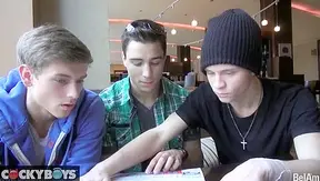 Jett Black Kevin Warhol Go Hard in Hot Backstage Blowjob Session – CockyBoys 18+