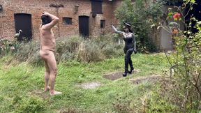 Outdoor Bullwhip Session _Mistress Lunatika