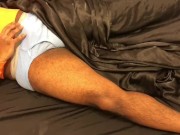 Stroking Myself on Satin Sheets - Part 1 of 2 (Raw, No Lotion)