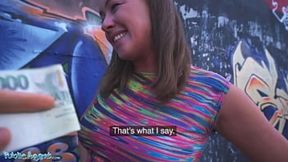 Elisa Tiger gets pounded doggystyle on the highway like a public slut