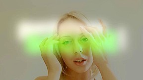 Busty super blond Mandy Dee wears nylons and get fucked