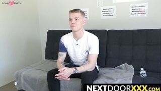 NextDoorXXX.com - Young Kyle Brant touching himself and jerking off his thick dick