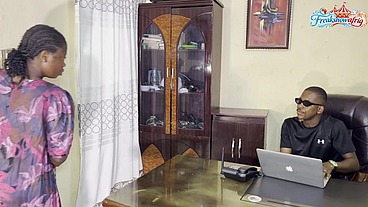 OFFICE TABLE HARDCPRE SEX WITH BLACK MAID