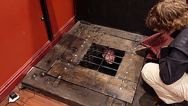 Straightjacketed in a very secure underground box! I was very keen as usual, and a bit giggly, and Sinister had some fun manh...