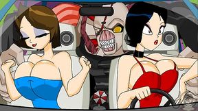 Bouncy Tits Bounce Wild in Resident Evil Anime Flash Hentai Adventure