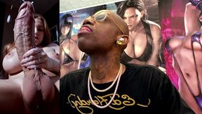 hard white transgender girl cock shooting cum hard as fuck, ai generated