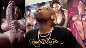 hard white transgender girl cock shooting cum hard as fuck, ai generated