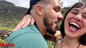 My report on the waterfalls ends with sex and mouthful of cum