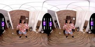 TmwVRnet com Nicolette Noir Cowboy hat over wet pussy