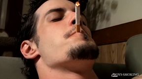 BoysSmoking Axel Smokes Heavy While Rocking Out And Stroking His Dick