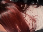 Latina Teen sucks dick for the first time!! Roadhead!! College girl slut!