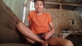 18 Year Old Playing with His Dick Cut Cock