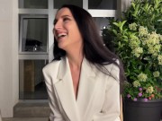 I cum hard in a restaurant on the first date (LOVENSE REMOTE)