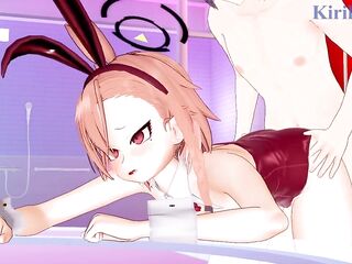 Mikamo Neru (Bunny Beauty ver.) and I've intensive sex at a love hotel. - Blue Archive Manga