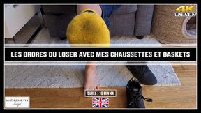 Les ordres du loser avec mes chaussettes et baskets 4K ST