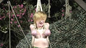 Breasts in Pain - Full Suspension in a cruel Chicken Wing Night Session for the BBBB - Full Clip mp4 HD