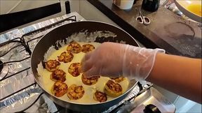 Shrimp in cheese sauce -
