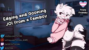 Femboy joi edge tease ruined by gay yaoi asmr gasps