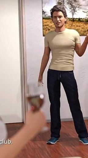Blonde Slutty Stepmom Blowjob & Sex in the Public Restroom - the Spellbook Pure #15 Animated Porn Gameplay