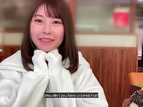 [English Dubbing] A body that makes you want to protect it! I was very excited to have her first Pov with sex friend who has her white skinny body! She has a lot of fun with creampie sex!