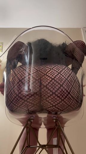 Big booty goth gets a surprise pawg