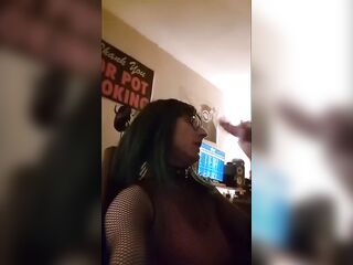 Davine gets her Mouth filled by a biggest Shlong and enjoyes the throatfucking