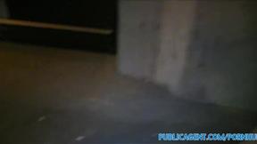 Sexy Babe Swallows His Cum in Public