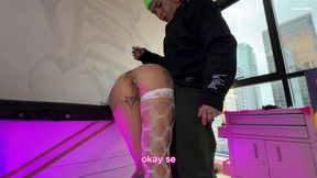 I fucked the girl with the split tongue during her tattoo session she was horny.