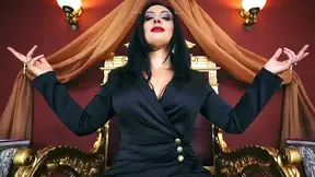 Femdom POV, slave training: Matriarch Ezada Sinn’s silent commands position drill