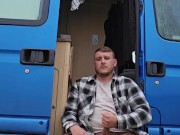 Enjoying a morning wank outside the campervan for all to see. Onlyfans -Welsh_blokexxx