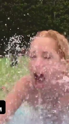 TeamSkeet - Wet And Sexy Teen Beauty Goldie Glock Having Some Outdoors Fun By The Pool With Fat Cock   Clip 3