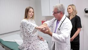 Innocent girl gets double penetration from pervdoctor and assistant